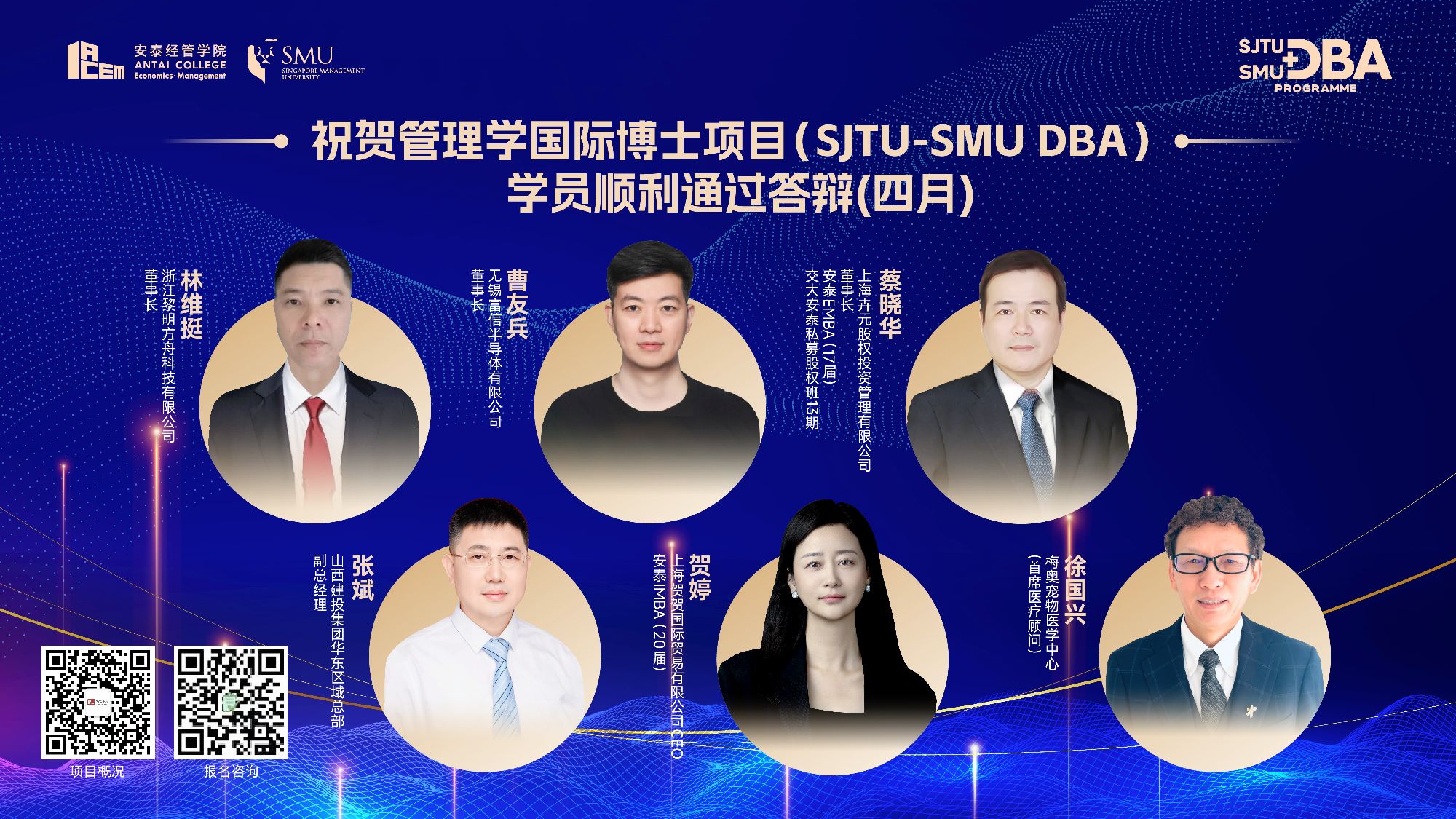 热烈祝贺管理学国际博士项目（SJTU-SMU DBA）学员顺利通过毕业答辩