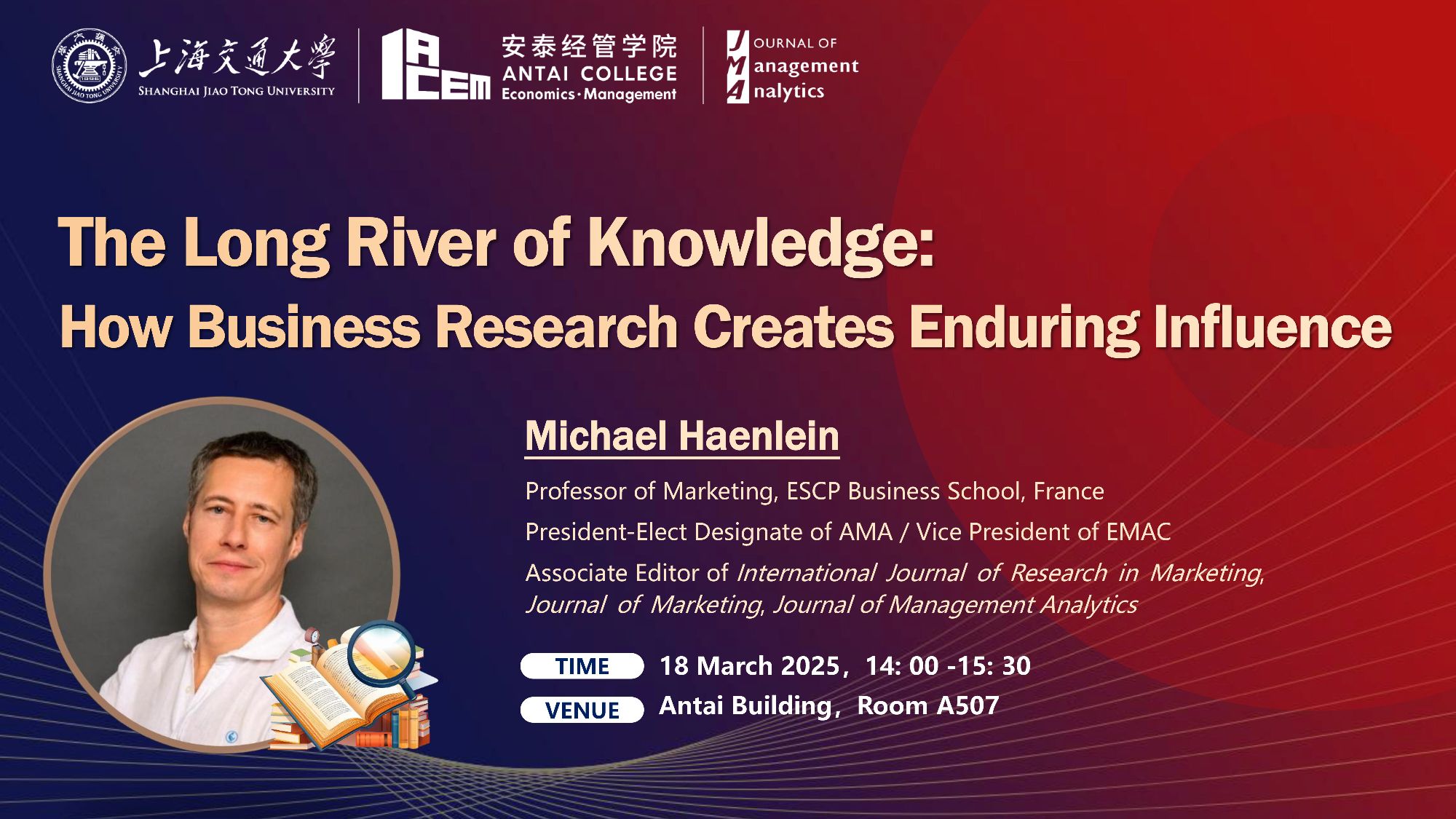 ESCP Professor Michael Haenlein Delivered a Lecture at Antai